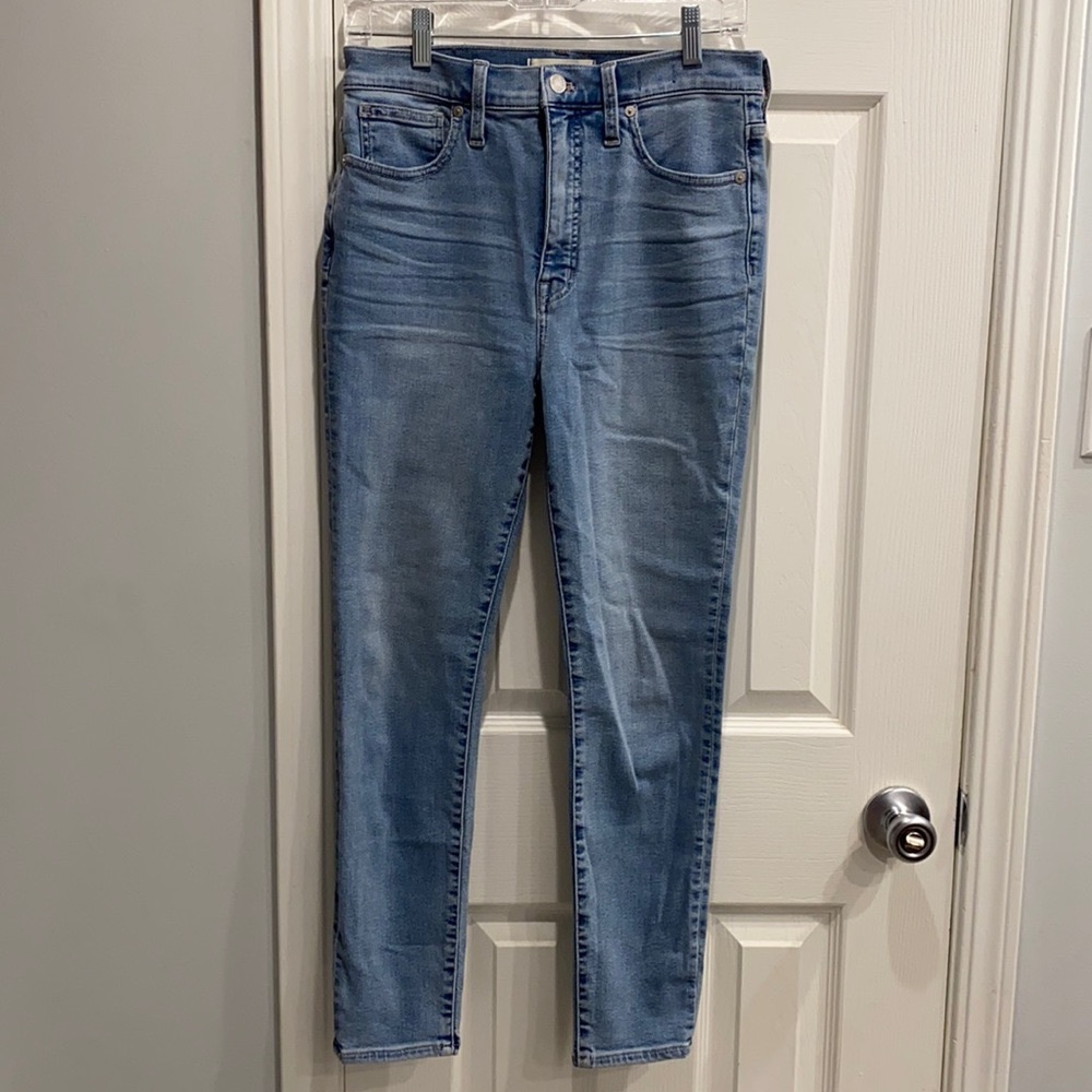 Madewell 11” high rise skinny crop jeans Webb wash